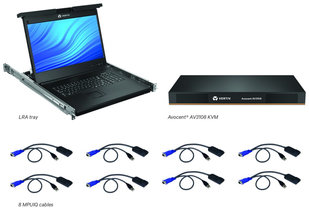 Vertiv Avocent LRA Serie – KVM-Switch mit LCD-Konsole für Rechenzentren