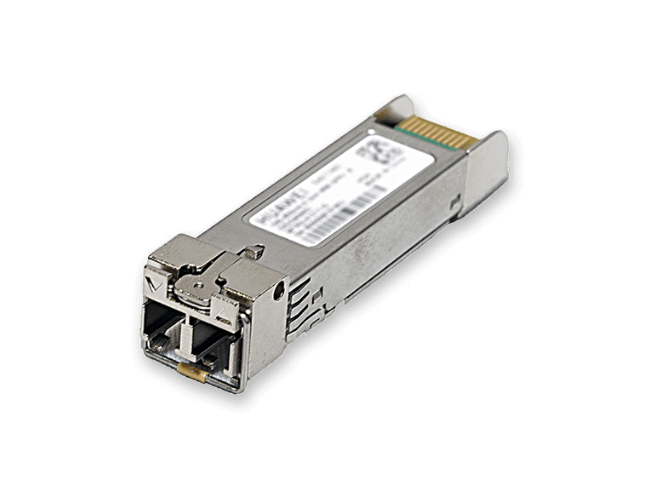 Huawei SFP-10G-SR1 — وحدة بصرية SFP+ بسرعة 10GBASE-SR وطول موجة 850 نانومتر متعددة الأنماط بسرعة 10G (400 متر على OM4)