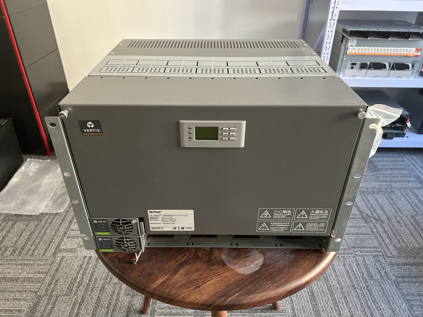 Vertiv NetSure 731A61-S4 embedded power system front view in BS Comtec project