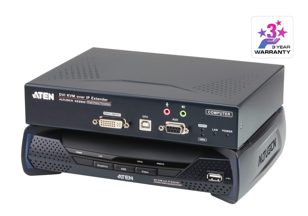 ATEN KE6900 KVM over IP Extender with SFP Fiber
