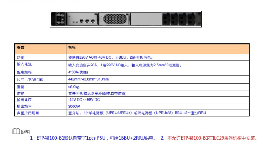 Huawei ETP48100-B1 Embedded DC Power System 100A
