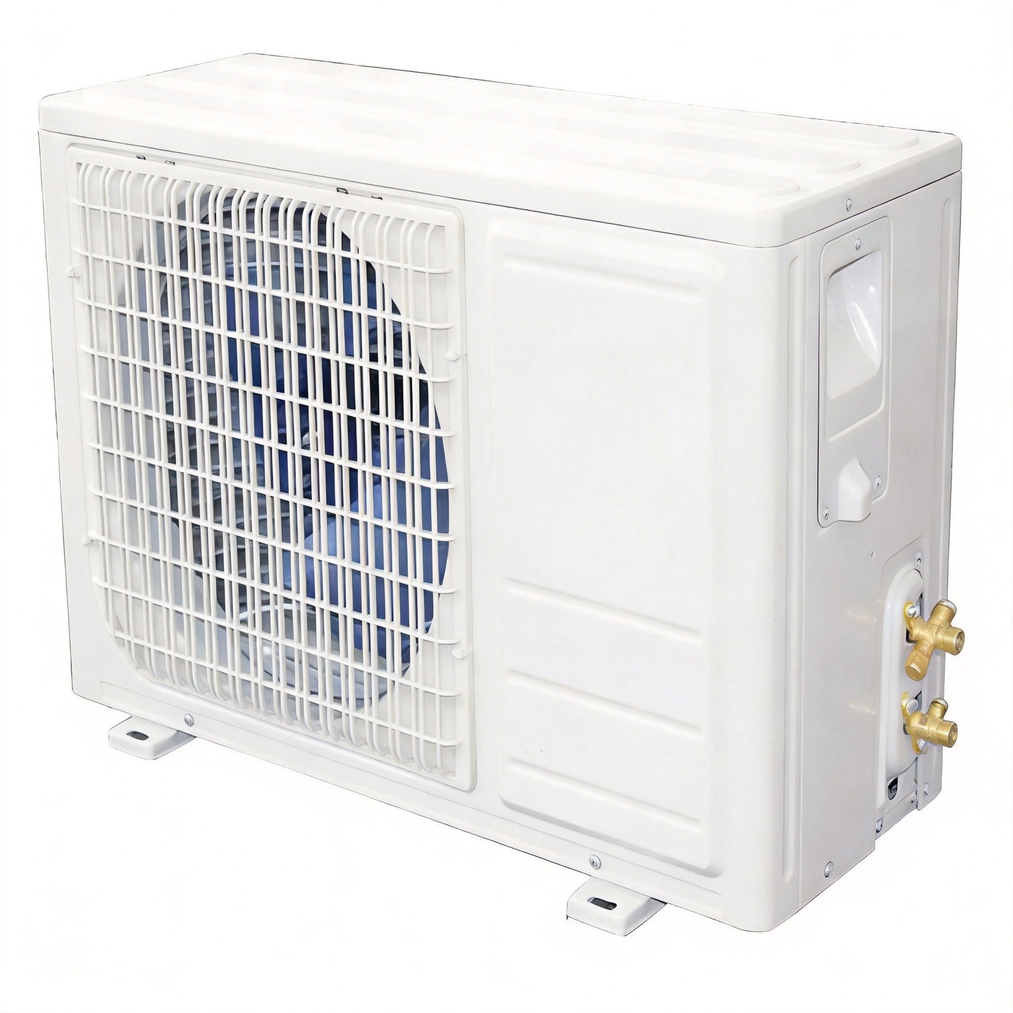 Split DC air conditioner outdoor unit refrigerant valves
