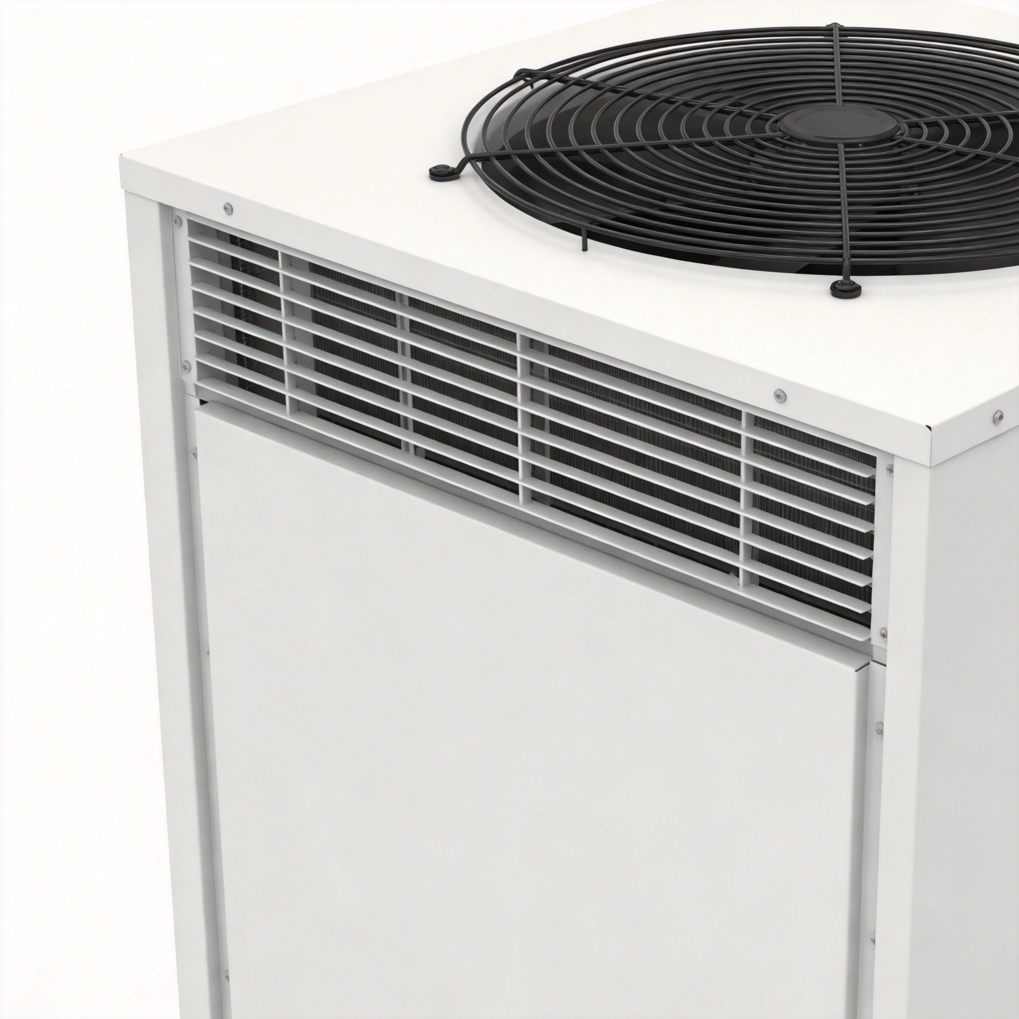 Top-mounted cabinet air conditioner side view