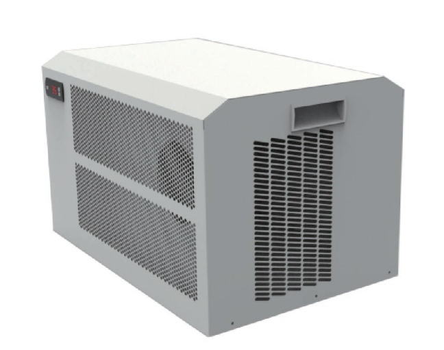 Top-mounted cabinet air conditioner compact unit
