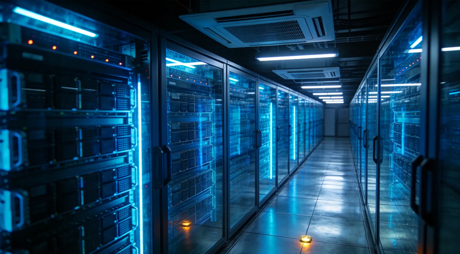 Precision cooling in a data center cold aisle